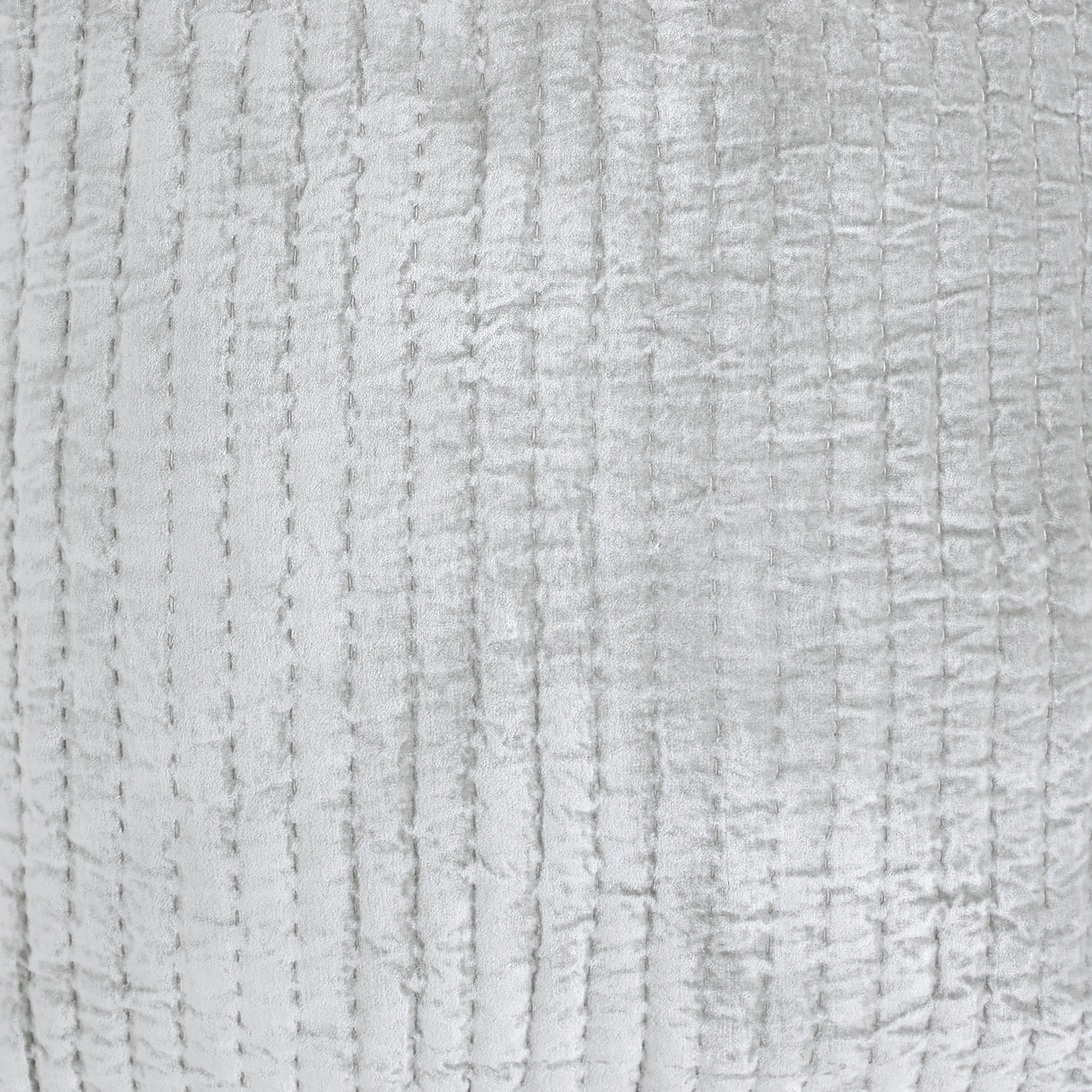 SWT-352-7.8_1|Shimmering light gray satin-blend fabric with fine vertical stitching and subtle texture, ideal for elegant decor.