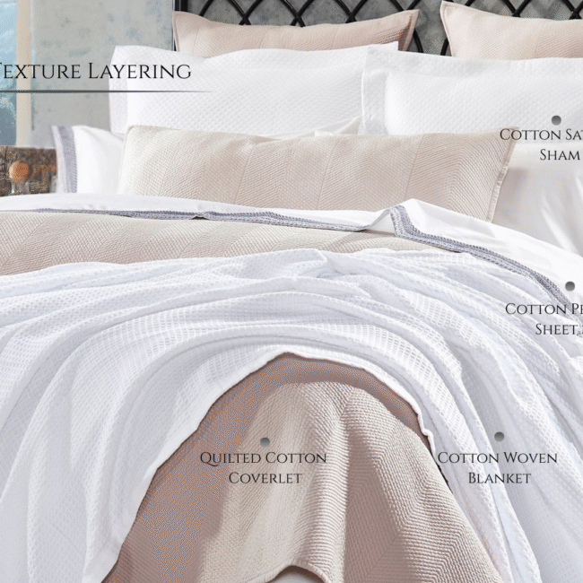 textured- luxury bedding